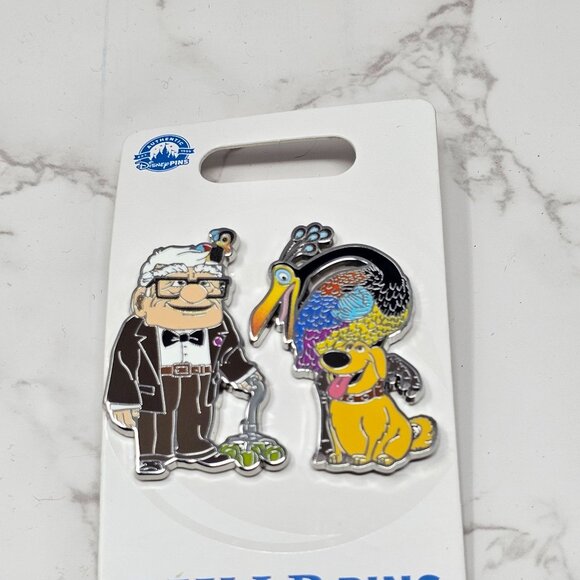 Disney Pixar Up Carl And Dug/Kevin Two Pin Set 2024 2 Pins - Picture 2 of 3